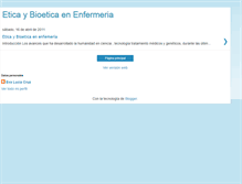 Tablet Screenshot of eticaybioeticaenenfermeria.blogspot.com