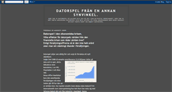 Desktop Screenshot of datorspel.blogspot.com