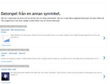 Tablet Screenshot of datorspel.blogspot.com