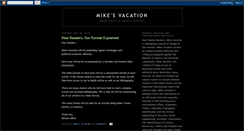 Desktop Screenshot of mikesvacation.blogspot.com