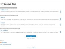 Tablet Screenshot of ivyleaguetoys.blogspot.com