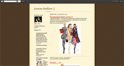 Desktop Screenshot of joanna-fashion.blogspot.com