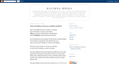 Desktop Screenshot of kalimba-mbira.blogspot.com
