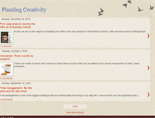 Tablet Screenshot of plantingcreativity.blogspot.com