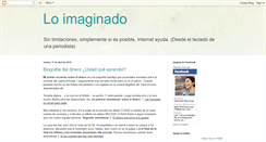 Desktop Screenshot of loimaginado.blogspot.com