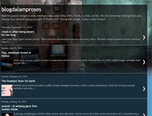 Tablet Screenshot of blogdalamproses.blogspot.com