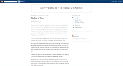 Desktop Screenshot of lettersofforgiveness.blogspot.com