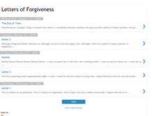 Tablet Screenshot of lettersofforgiveness.blogspot.com