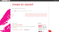 Desktop Screenshot of deefetstardollcheats.blogspot.com