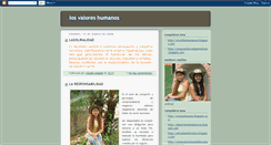 Desktop Screenshot of losvaloreshumanos.blogspot.com