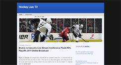 Desktop Screenshot of hockeylivetv.blogspot.com