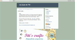 Desktop Screenshot of lasjoyasdetiti.blogspot.com
