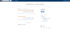 Desktop Screenshot of cartoes-voxcards.blogspot.com