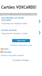 Mobile Screenshot of cartoes-voxcards.blogspot.com