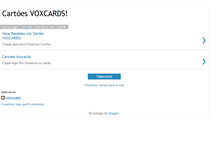 Tablet Screenshot of cartoes-voxcards.blogspot.com