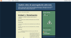 Desktop Screenshot of analisisdeautorregulaciondetesis.blogspot.com