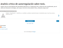 Tablet Screenshot of analisisdeautorregulaciondetesis.blogspot.com