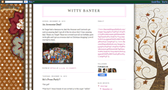 Desktop Screenshot of mywittybanter.blogspot.com