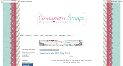 Desktop Screenshot of cinnamonscraps.blogspot.com