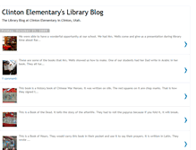 Tablet Screenshot of clintonelementarylibrary.blogspot.com