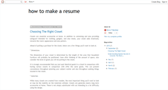 Desktop Screenshot of howto-makearesume.blogspot.com