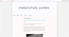 Desktop Screenshot of melancholywaters.blogspot.com