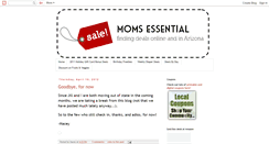 Desktop Screenshot of momsessential.blogspot.com