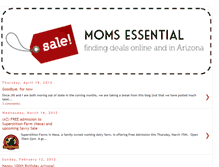 Tablet Screenshot of momsessential.blogspot.com