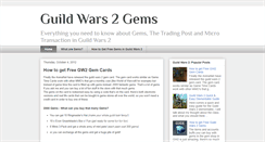 Desktop Screenshot of guildwars2gems.blogspot.com