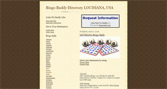 Desktop Screenshot of bingodirectorylouisiana.blogspot.com