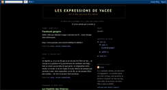 Desktop Screenshot of lesexpressionsdeyacee.blogspot.com