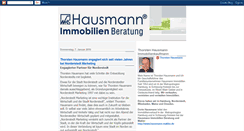 Desktop Screenshot of hausmannimmobilien.blogspot.com