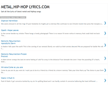 Tablet Screenshot of metalhiphoplyrics.blogspot.com