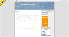 Desktop Screenshot of buyersguidepower.blogspot.com