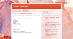 Desktop Screenshot of akciostermekekmost.blogspot.com