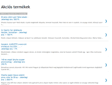 Tablet Screenshot of akciostermekekmost.blogspot.com