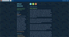 Desktop Screenshot of ethical-dilemma.blogspot.com
