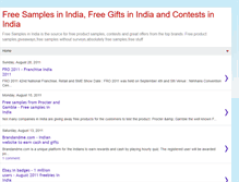 Tablet Screenshot of freebiesforindian.blogspot.com