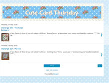 Tablet Screenshot of cutecardthursday.blogspot.com