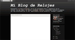 Desktop Screenshot of miblogderelojes.blogspot.com