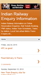 Mobile Screenshot of indianrailwayenquiry.blogspot.com