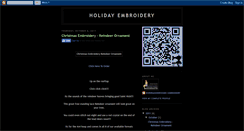 Desktop Screenshot of holidayembroidery.blogspot.com