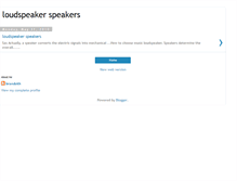 Tablet Screenshot of 32-loudspeakerspeakers.blogspot.com
