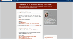 Desktop Screenshot of confessionsofanintrovert.blogspot.com