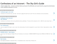 Tablet Screenshot of confessionsofanintrovert.blogspot.com