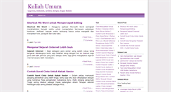 Desktop Screenshot of kuliah-umum.blogspot.com