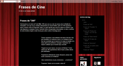 Desktop Screenshot of frasesdcine.blogspot.com