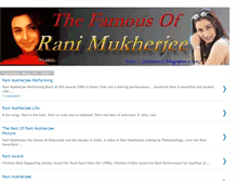 Tablet Screenshot of famous-rani-mukherjee.blogspot.com