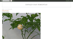 Desktop Screenshot of espacodaspimentas.blogspot.com