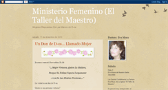 Desktop Screenshot of ministeriofemeninoeltallerdelmaestro.blogspot.com